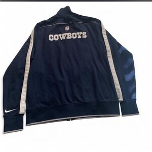 Nike Dallas Cowboys Navy Jacket with White Accents